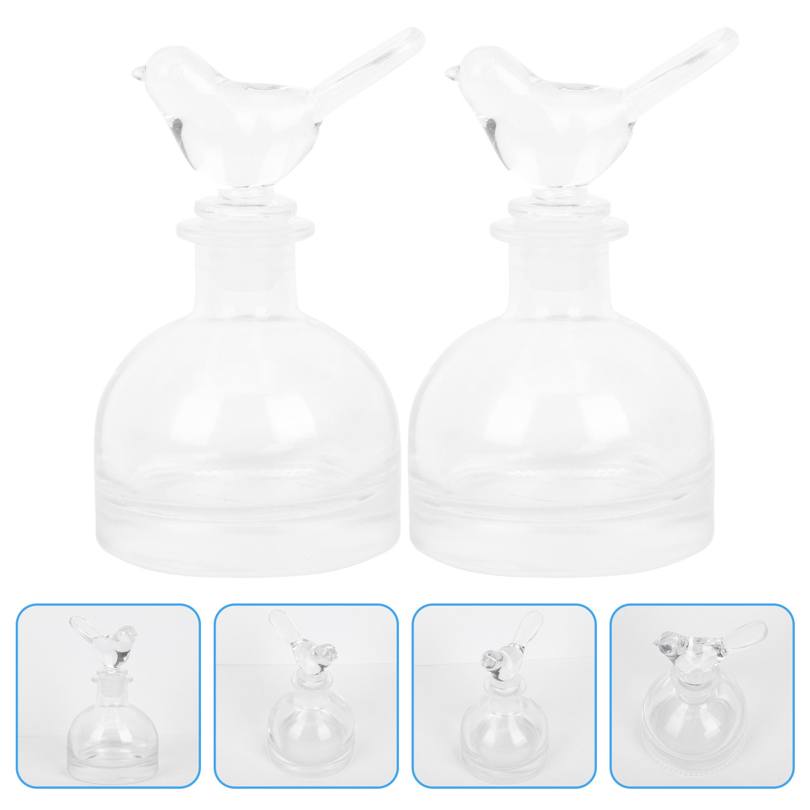 Home Fragrance Usa - قطعتان من زجاجات العطور الزجاجية الفاخرة