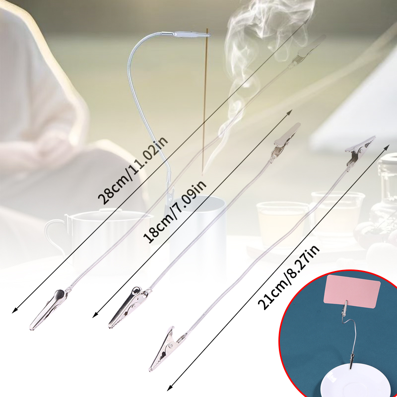 Home Fragrance For Diffuser - 10 قطعة مشبك بخور معدني برأسين