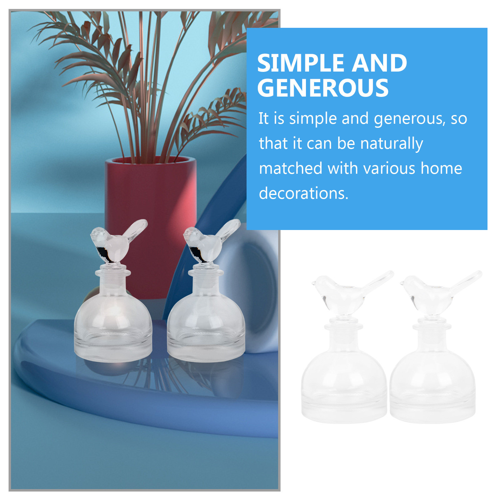 قطعتان من زجاجات العطور الزجاج - مراجعة Home Fragrance Usa وسعره