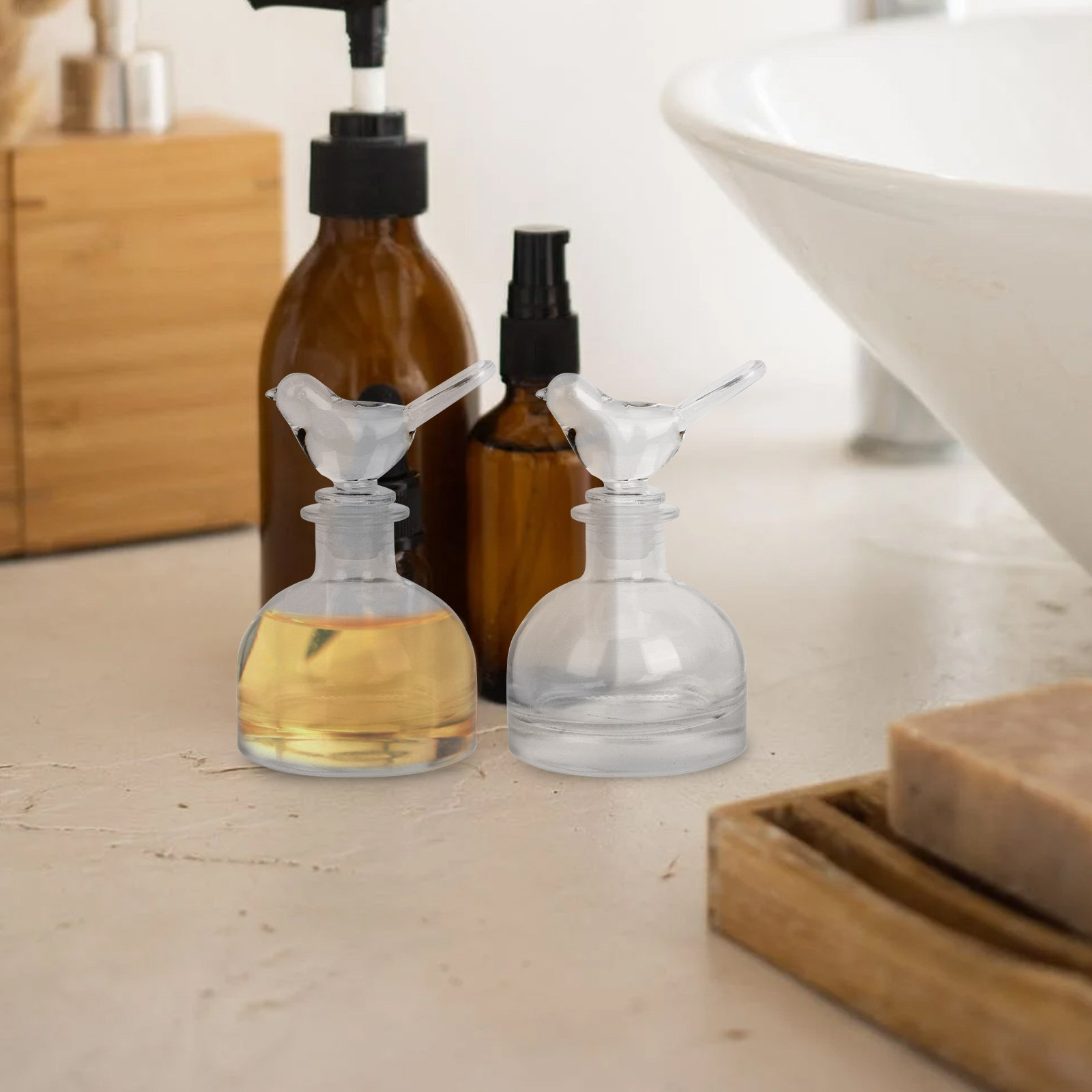 قطعتان من زجاجات العطور الزجاج - مراجعة Home Fragrance Usa وسعره