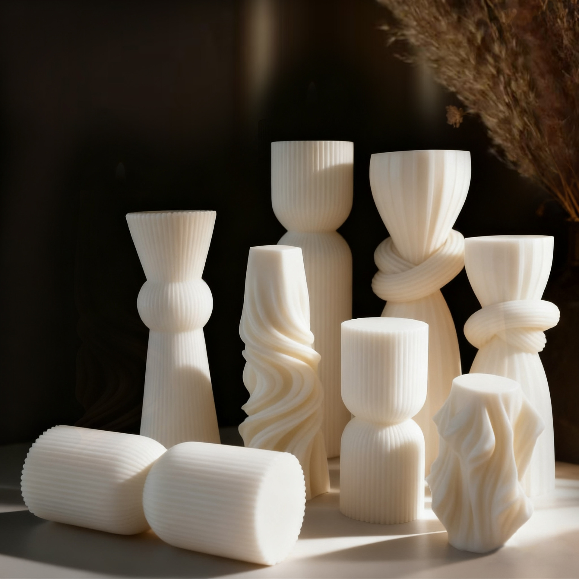 شمعة معطرة بيضاء بتصميم اسكندن - مراجعة Home Fragrance Usa وسعره