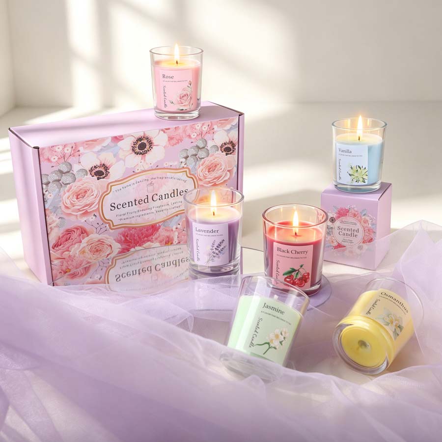 مجموعة هدايا شموع معطرة للعلاج - مراجعة Home Fragrance Usa وسعره