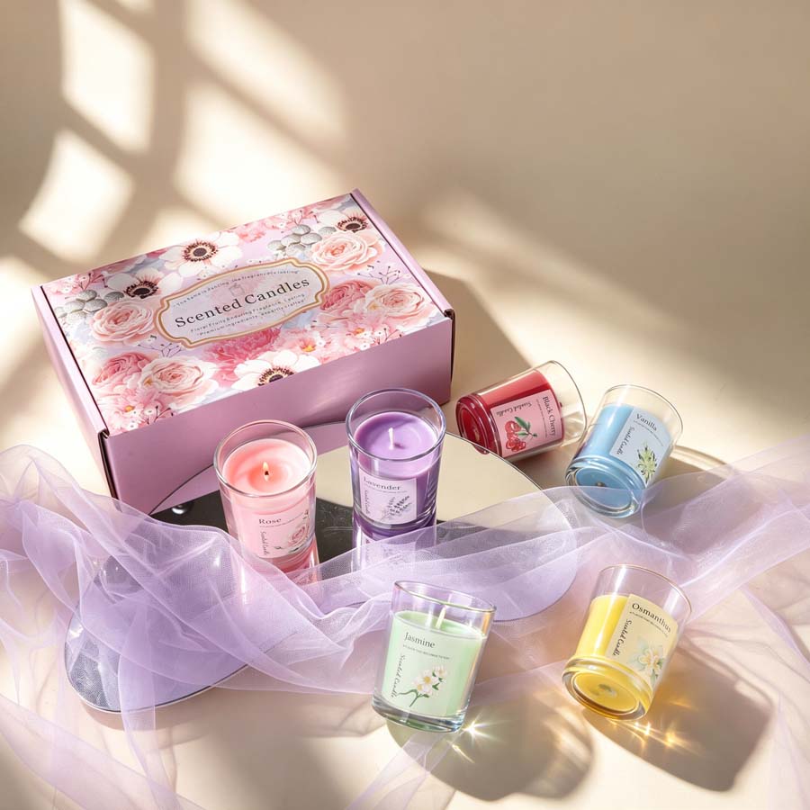 مجموعة هدايا شموع معطرة للعلاج - مراجعة Home Fragrance Usa وسعره